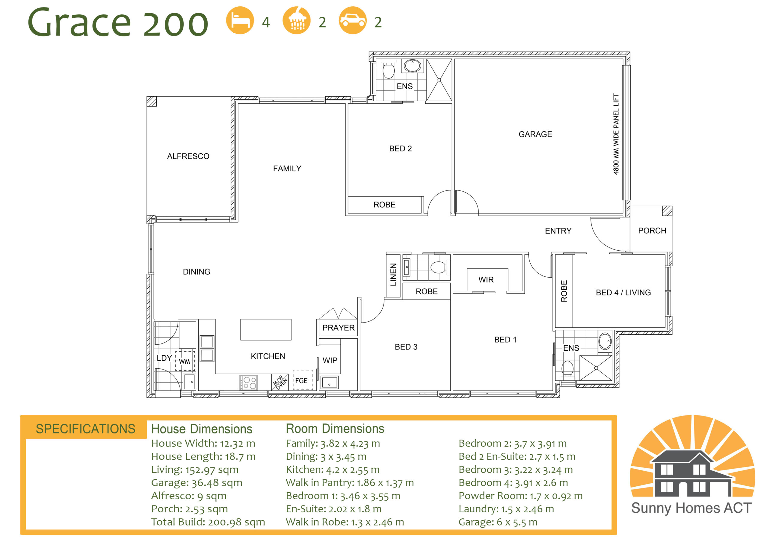 single storey floor plan