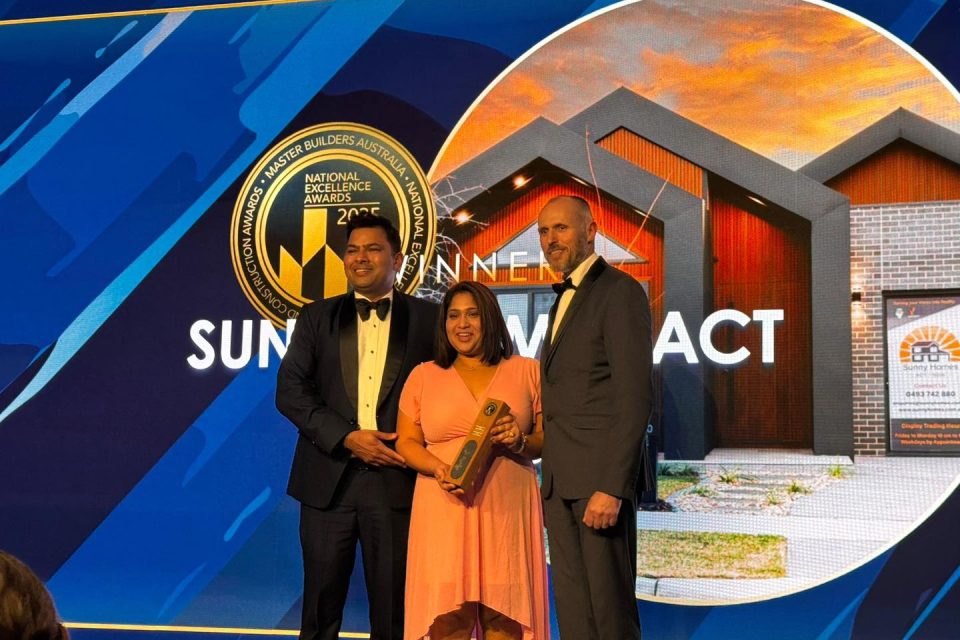 Sunny Homes Googong Win National Award